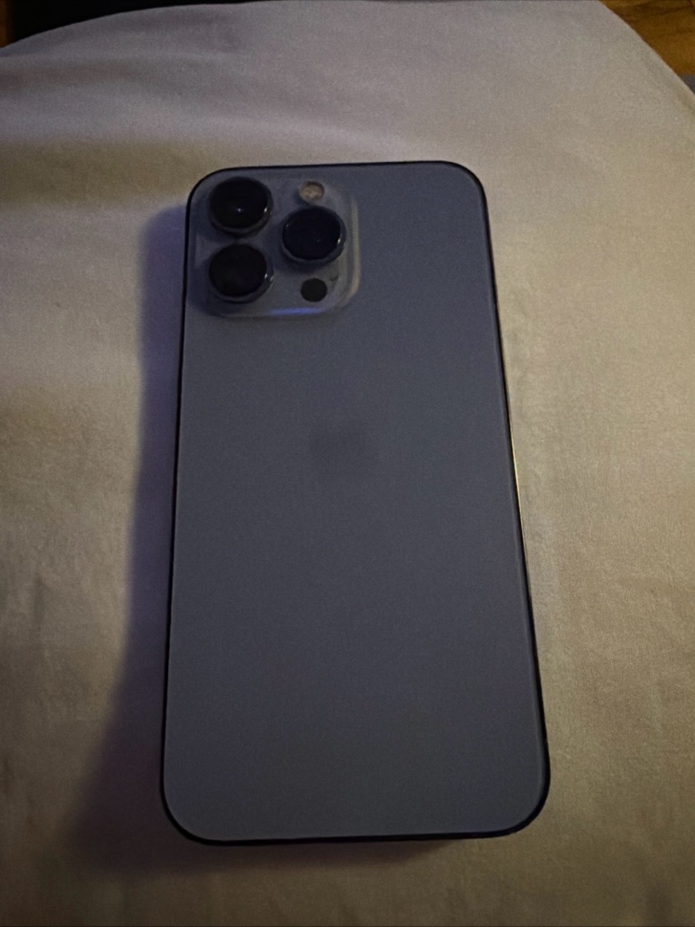Apple iPhone 13 Pro - Light Blue Back with Black Camera Rings